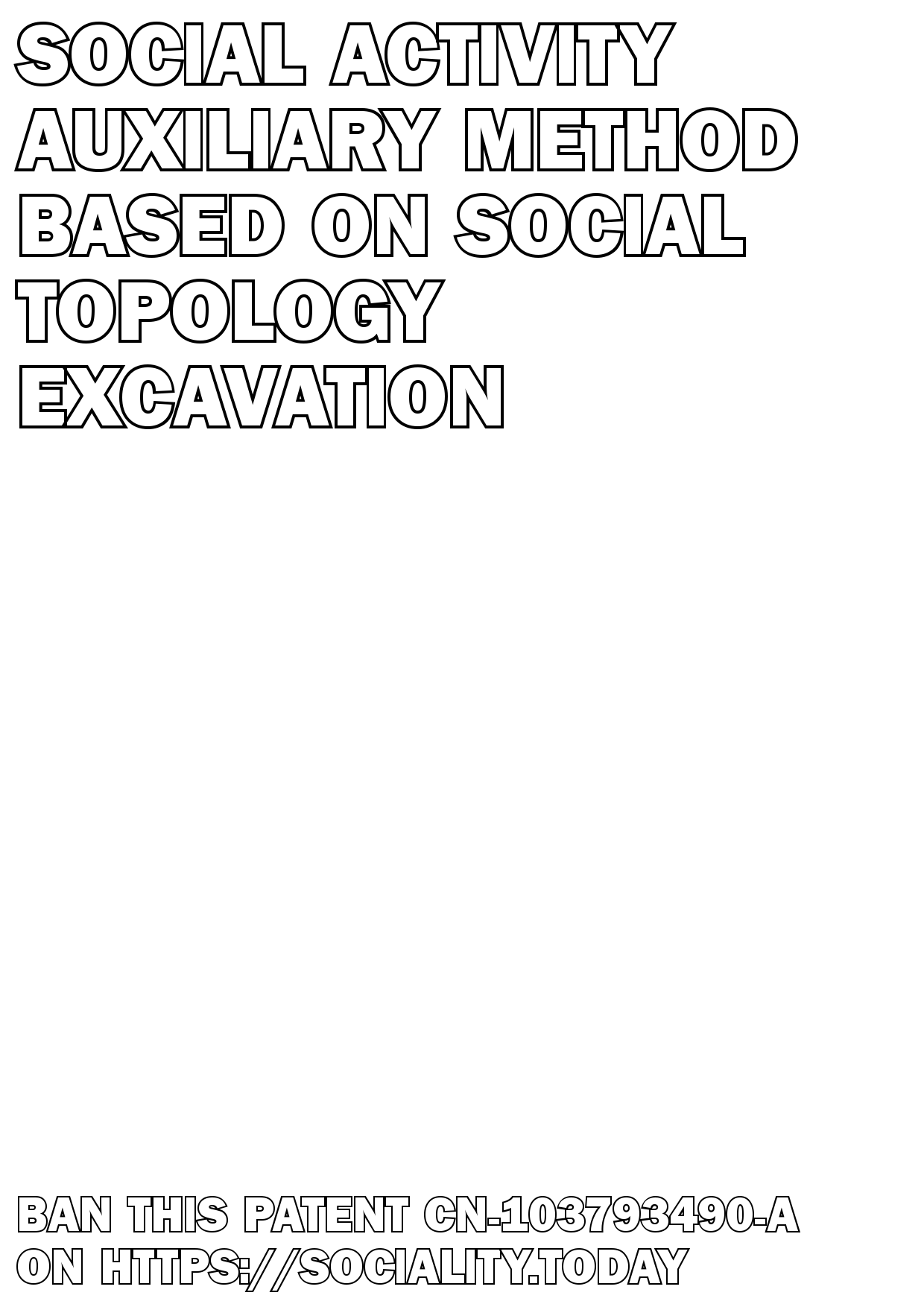 Social activity auxiliary method based on social topology excavation  - CN-103793490-A