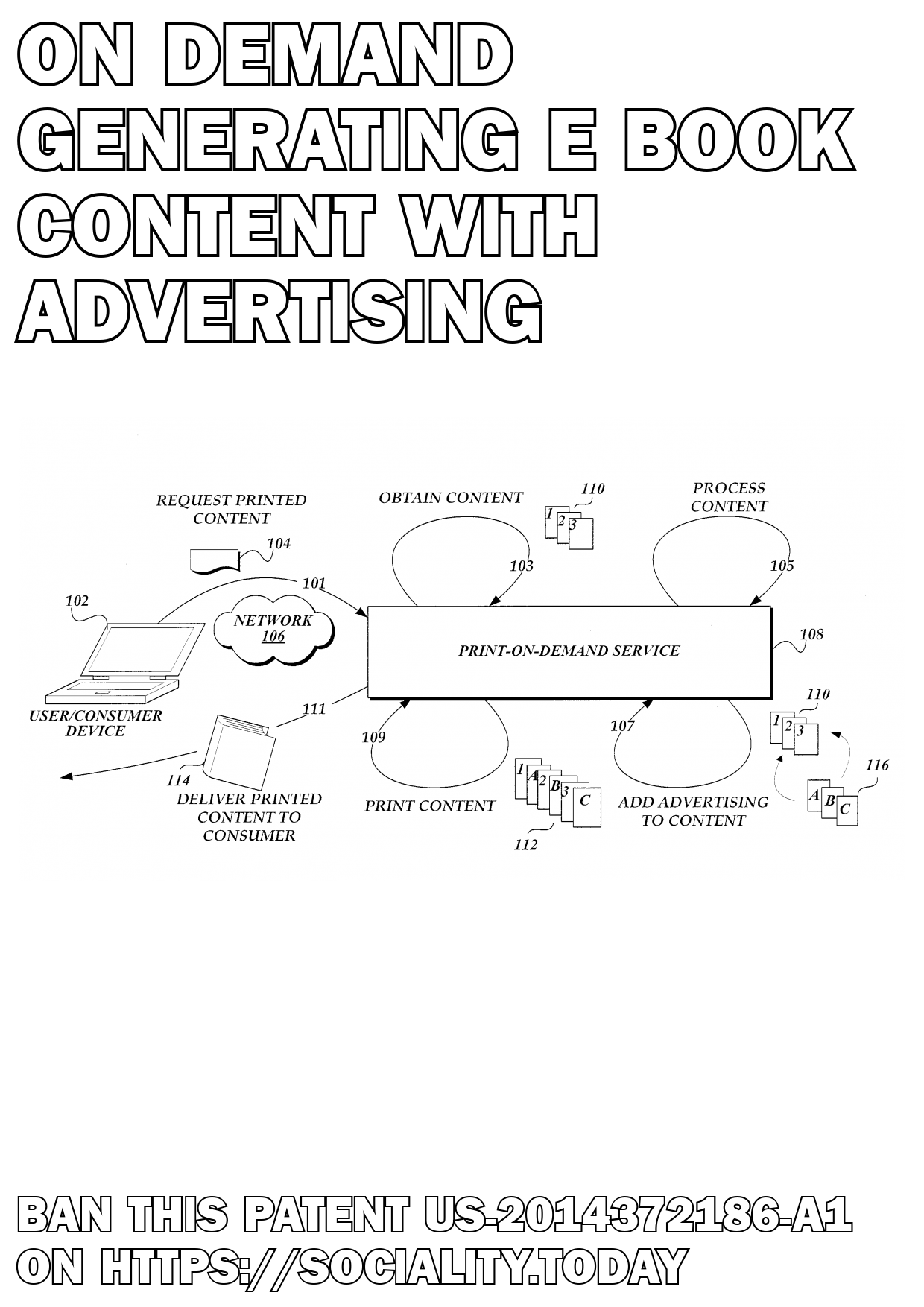 On-Demand Generating E-Book Content with Advertising  - US-2014372186-A1